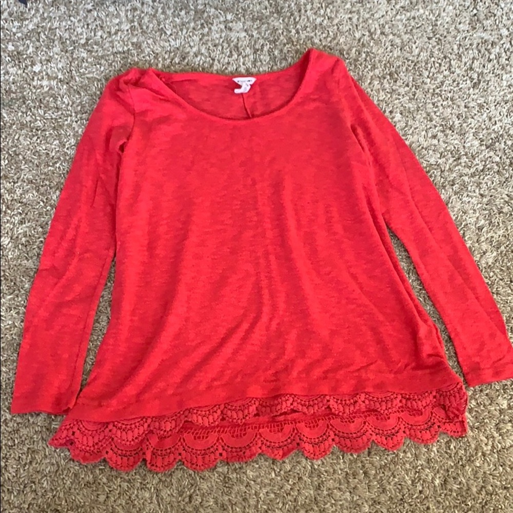 Red fancy long sleeve!